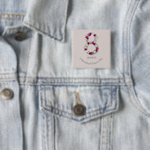 8 maart Internationale Vrouwendag Vierkante Button 5,1 Cm (In situ)