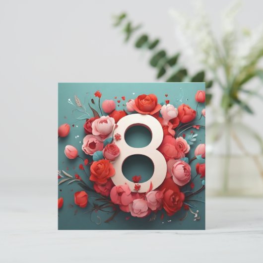 8 maart ontwerp kaart (Staand voorkant)