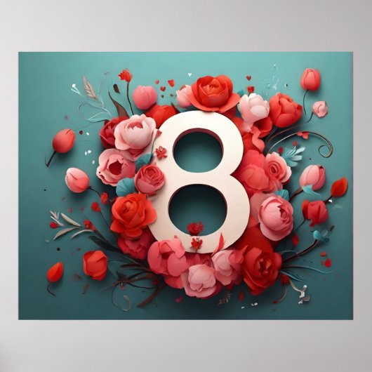 8 maart ontwerp poster (Voorkant)