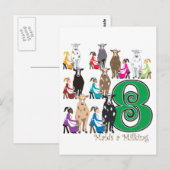 8 Maids Melkpoeder Briefkaart (Voorkant / Achterkant)