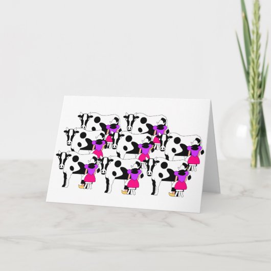 8 Maids Melkpoeder Kaart (Voorkant)