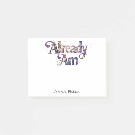 *~* 8 Manifest AP85 Bloemen Dankbaarheid AL AM Post-it® Notes (Voorkant)