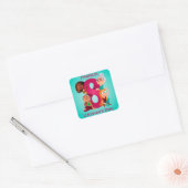 8 March - Women's Day Vierkante Sticker (Envelop)