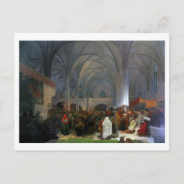 #8 Meester Jan Hus Preaching bij Bethlehem Chapel Briefkaart