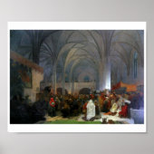 #8 Meester Jan Hus Preaching bij Bethlehem Chapel Poster (Voorkant)