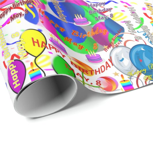 8 mei, cadeaupapier voor thuisdag (Rol Hoek)