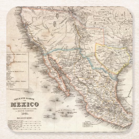 8 Mexico Kartonnen Onderzetters (Voorkant)