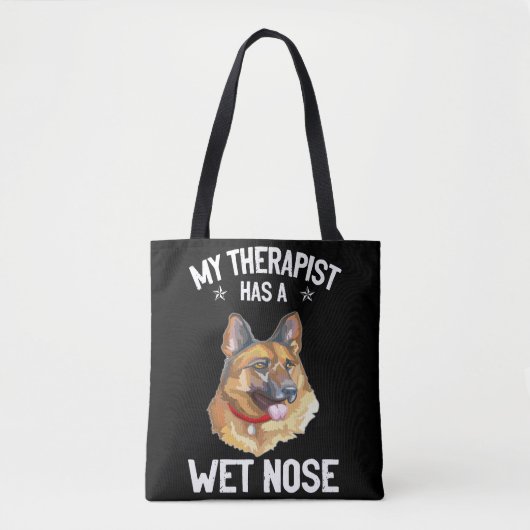 8 Mijn therapeut heeft een natte neus Tote Bag (Voorkant)