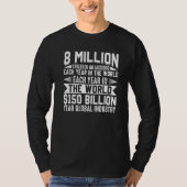 8 Million Children End Child Trafficking Human Tra T-shirt (Voorkant)