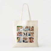 8 Monogram multi-foto Tote Bag (Voorkant)