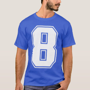 8 Nummer Achtteam Sport Varsity Matching meisje T-shirt