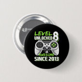 8 Ontgrendeld Geweldige 2013 Videospel 8e Verjaard Ronde Button 5,7 Cm (Voorkant /achterkant)