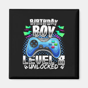8 Ontgrendeld Video Game 8e Verjaardag Gamer Gift Magneet