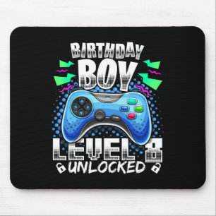 8 Ontgrendeld Video Game 8e Verjaardag Gamer Gift Muismat