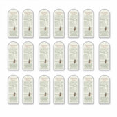 8 oz Muth Jar Voeding Feiten met Bee Vinyl Sticker (Voorkant)