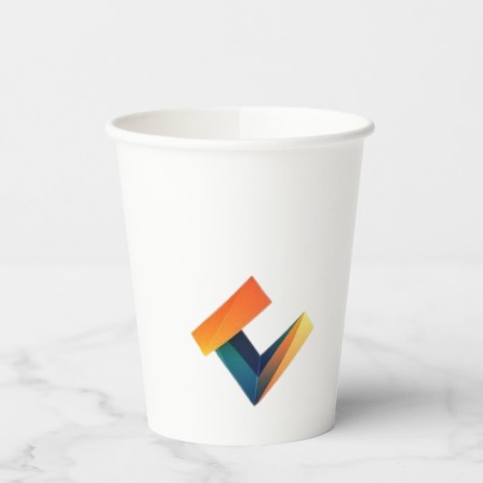 8 oz Paper Cup logo ontworpen. Papieren Bekers (Links)