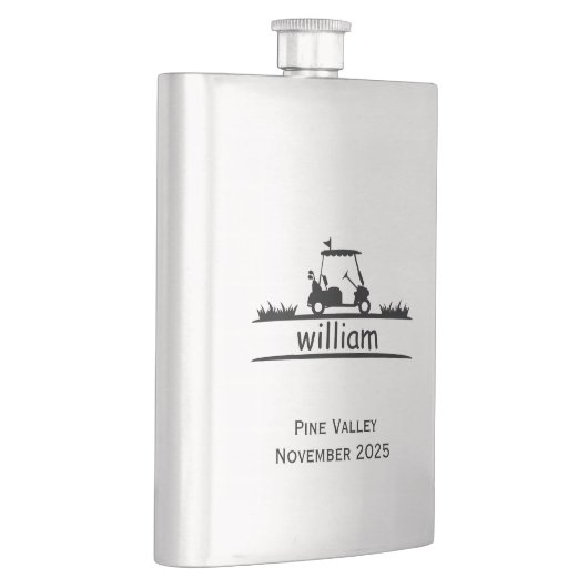  8 oz Stainless Steel Custom Gift for Golfers Flacon (Rechts)