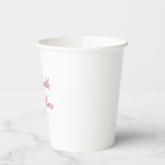 8 oz witte papieren beker (Links)