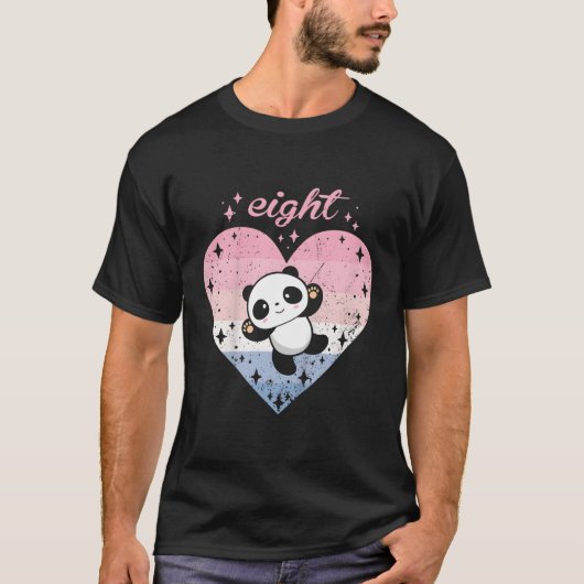 8 Panda 8e B-dag T-shirt (Voorkant)