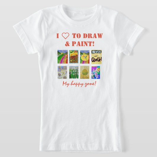 8-paneelfoto- en tekstweergave-T-Shir personaliser T-shirt (Laagn)