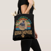 8 Papa Favoriete Hond Duitse Herder Tote Bag (Dichtbij)