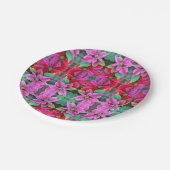 8 Papier Bord Roze/Rood Poinsettia (Gekanteld)