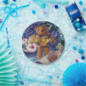8 Papierdessert Borden Antiek Teddy Bear Papieren Bordje (Feest)