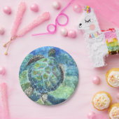 8 Papieren Borden Zee Turtle #2 Papieren Bordje (Feest)