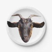 8 Papieren Borden Zwart & Tan Goat Papieren Bordje (Voorkant)