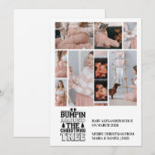 8 Photo Christmas Tree Pregnancy Announcement Feestdagenkaart (Voorkant / Achterkant)