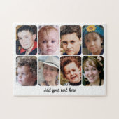 8 photo collage add text legpuzzel (Horizontaal)