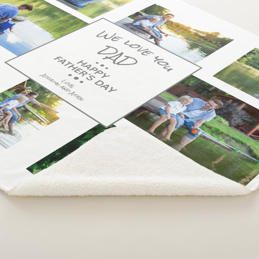 8-Photo Collage Keepomwille Vaderdag Sherpa Deken (3/4)