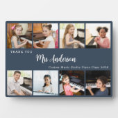 8 Photo Collage Music Teacher Appreciation Gift Fotoplaat (voorkant)