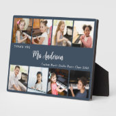 8 Photo Collage Music Teacher Appreciation Gift Fotoplaat (Zijkant)
