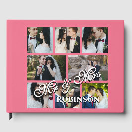 8 Photo Collage Personalized Couple Guest Book Gastenboek