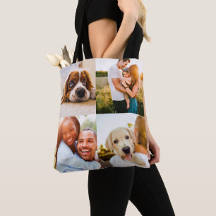 8 Photo Double Sided Edge Print Shop Carry Bag Tote Bag