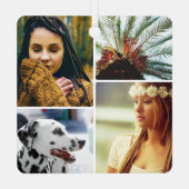 8 Photo Double Sided Metal Rond Ornament (Achterkant)