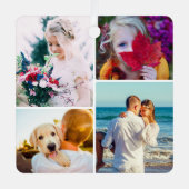 8 Photo Double Sided Metal Rond Ornament (Voorkant)