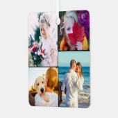 8 Photo Double Sided Metal Rond Ornament (Voorkant links)