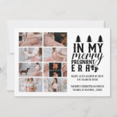 8 Photo In My Merry Pregnant Era Christmas Feestdagenkaart (Voorkant)