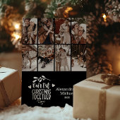 8 Photo Minimalist First Christmas Together Feestdagenkaart