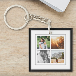 8 Photo Square Sjabloon Inlay Double Sided Sleutelhanger