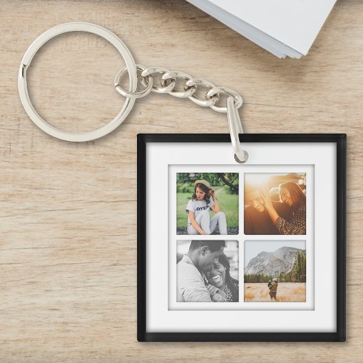 8 Photo Square Sjabloon Inlay Double Sided Sleutelhanger