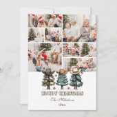 8 photo Western Howdy Christmas Feestdagenkaart (Voorkant)