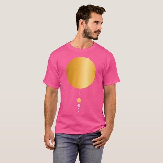 8 Planets Solar System Astronomy T-shirt (Voorkant volledig)