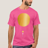 8 Planets Solar System Astronomy T-shirt (Voorkant)