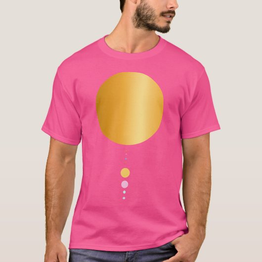 8 Planets Solar System Astronomy T-shirt (Voorkant)