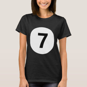 8 Pool 7 Biljart Lui Kostuum Halloween Groep Ma T-shirt
