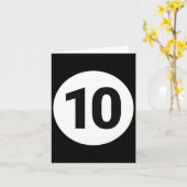 8 Pool Ball 10 Biljart Kostuum Halloween Groep M Kaart (Gele Bloem)