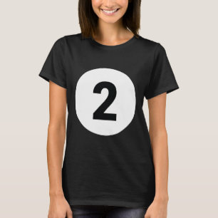8 Pool Ball 2 Biljart Kostuum Halloween Groep Ma T-shirt